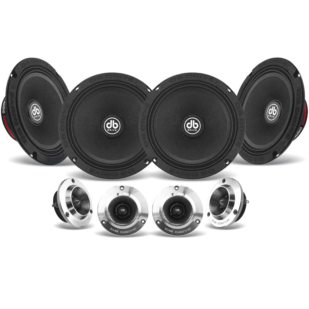 Set de Medios DB Drive PRO6k4MT 200w RMS 6.5 Pulgadas 4 Ohms 2 Vías