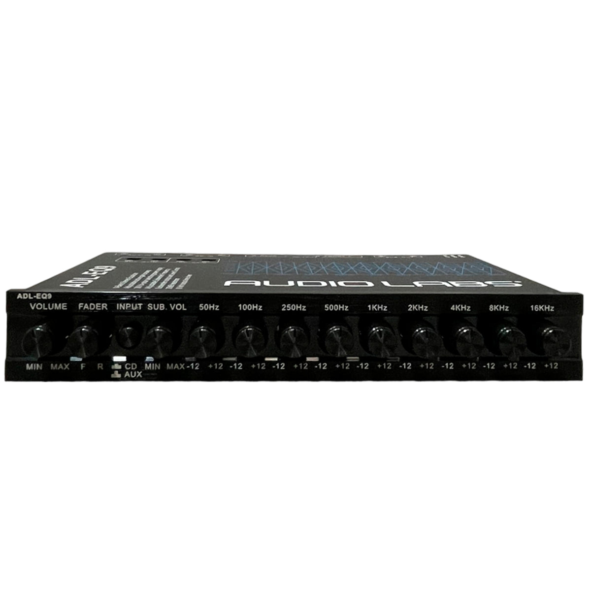 Ecualizador AUDIO LABS de 9 Bandas Q-Parametric con salida de 8V ADL-EQ9