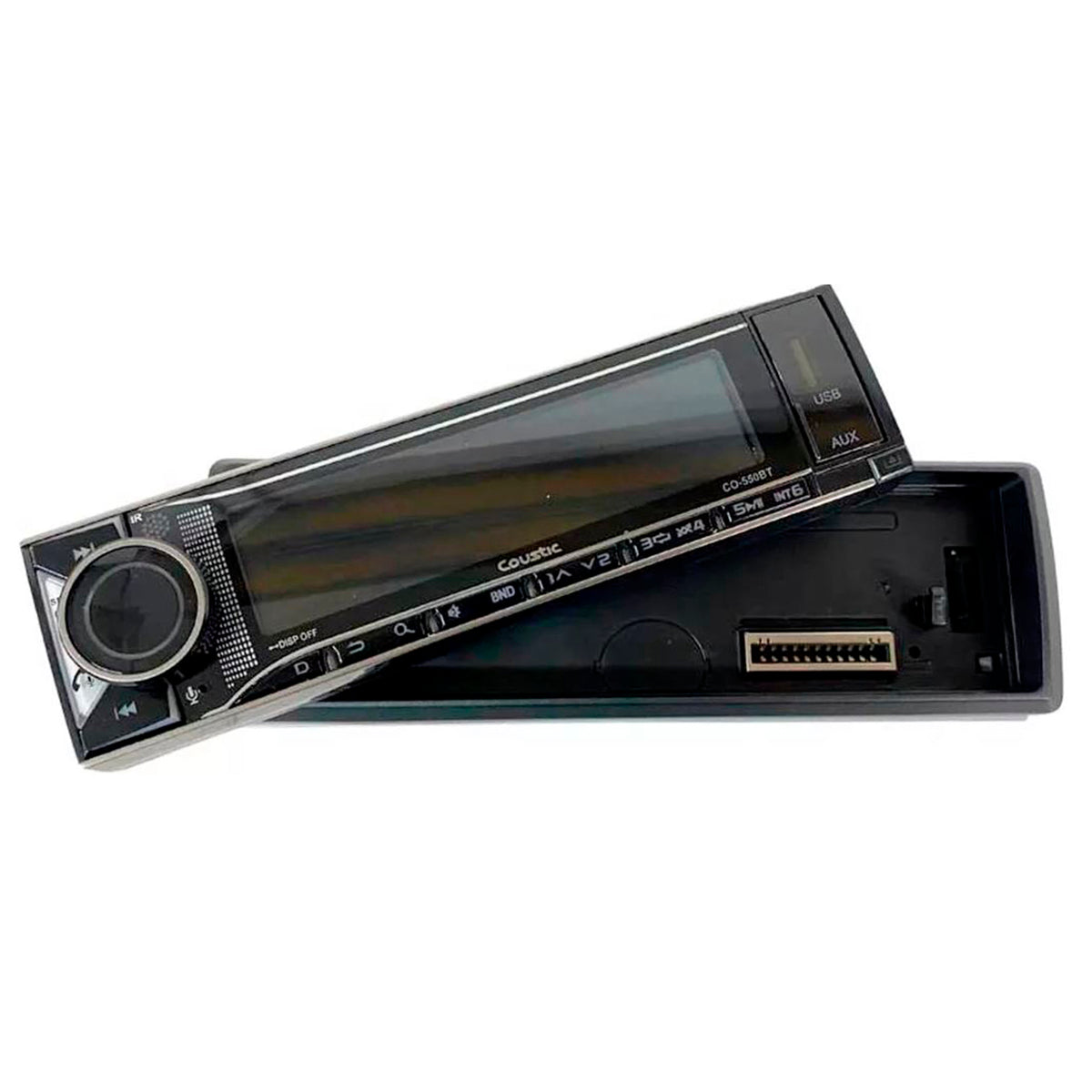 Autoestéreo COUSTIC 1 DIN DESMONT. APP USB BT 60WX4 - CO-550BT