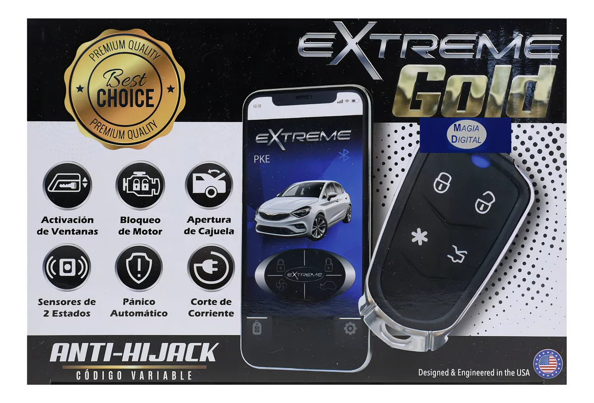 Alarma De Auto Extreme Alexgold Seguridad Carros Automovil