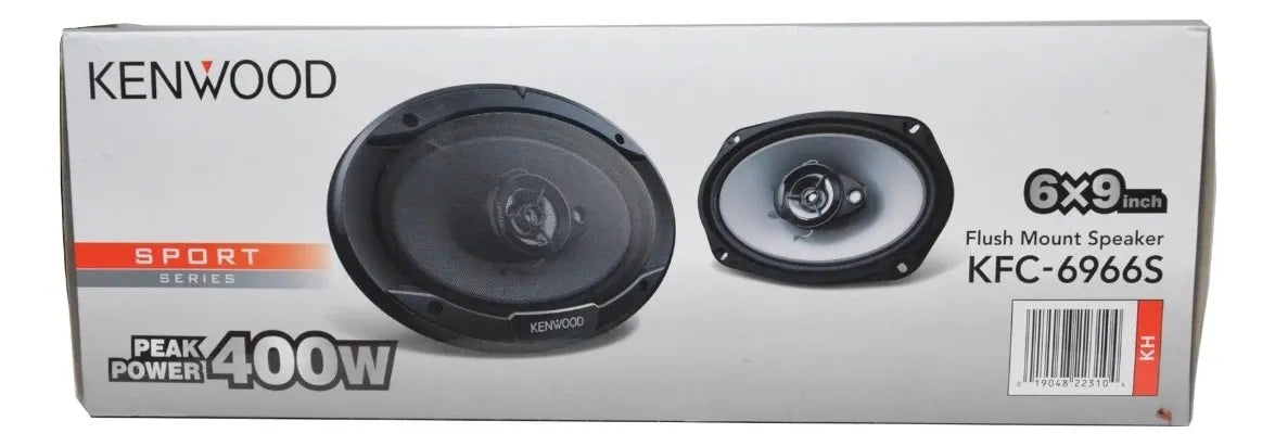 Par De Bocinas Kenwood Kfc-6966s 3 Vías 6x9 PLG 400w / 45w Color Negro/plata