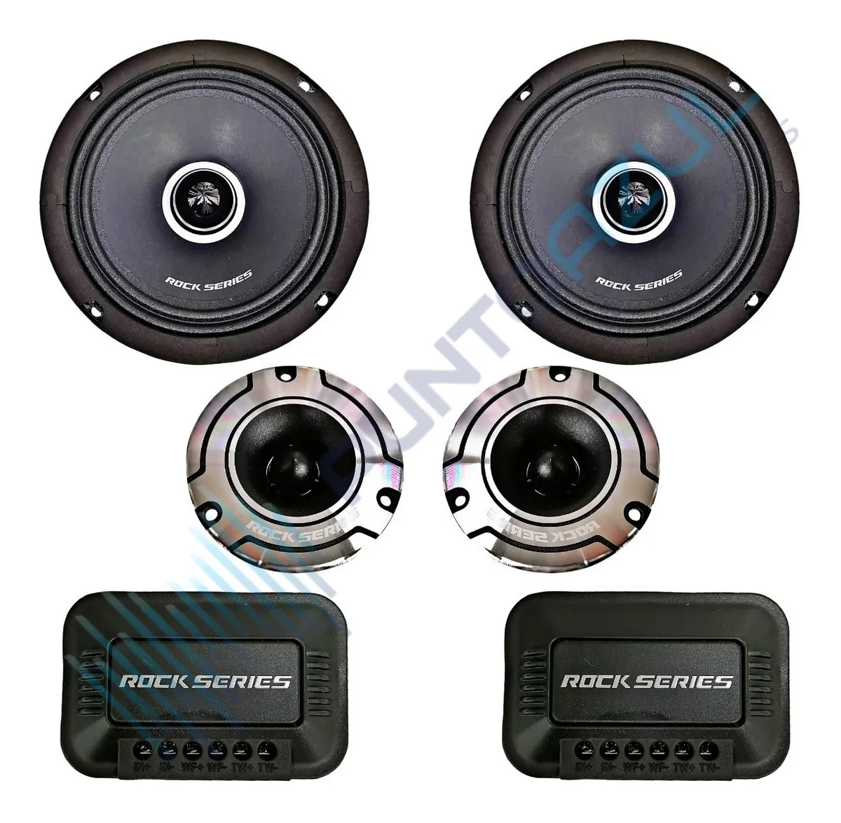 Set De Medios 6.5 Pulgadas Rockseries Rks-p65.2pro 1000w