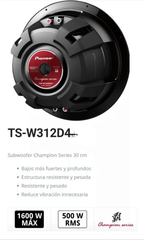 Subwoofer 12 Pulgadas Pioneer  Tsw312 D4 1600w Doble bobina