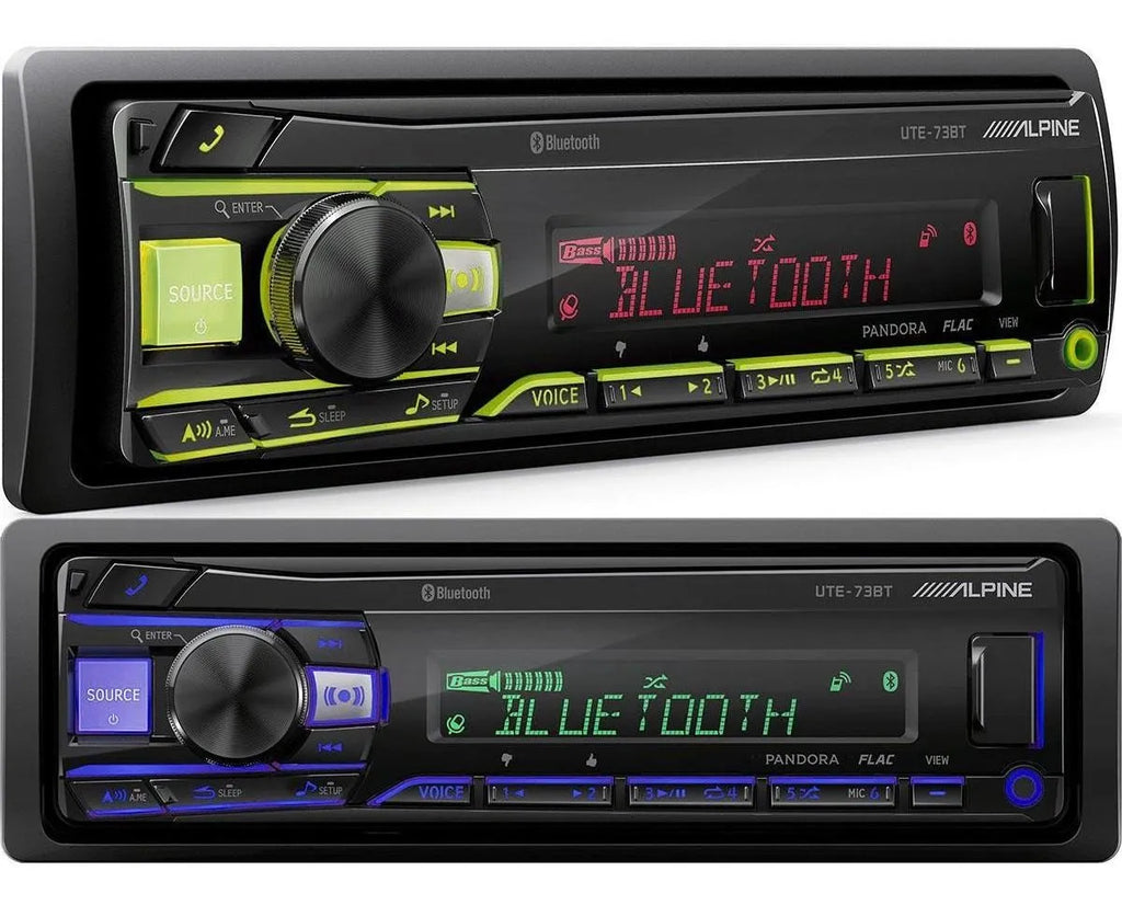 Autoestereo Alpine Bluetooth Multicolor Usb Mp3 Ute-73bt