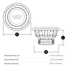 Subwoofer Profesional Db Drive Wdx12g1.4 Doble Bobina 2000w Color 52049