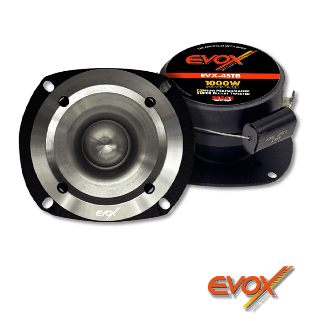 TWEETER BULLET EVOX 4" 500/1000W MAX 8 Ohms – EVX-4STB