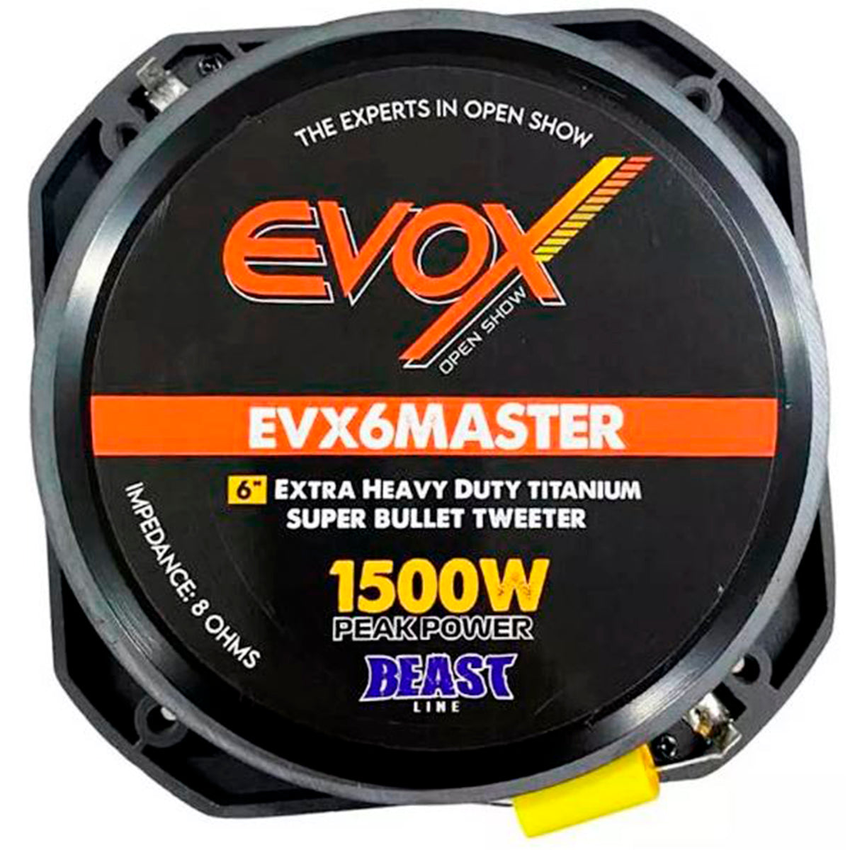 SUPER TWEETER EVOX 6" 750W/1500W 8 Ohms – EVX6MASTER