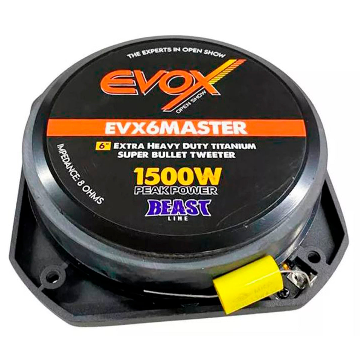 SUPER TWEETER EVOX 6" 750W/1500W 8 Ohms – EVX6MASTER