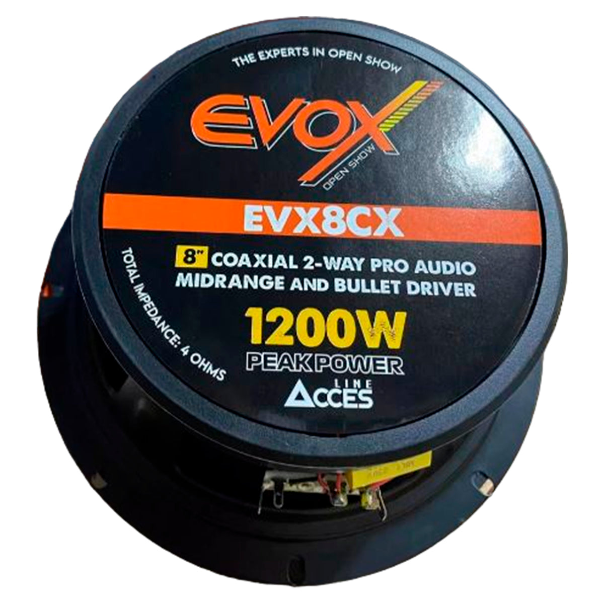 MEDIO RANGO COAXIAL 2 VIAS 8" 600W/1200W@8omhs – EVX8CX