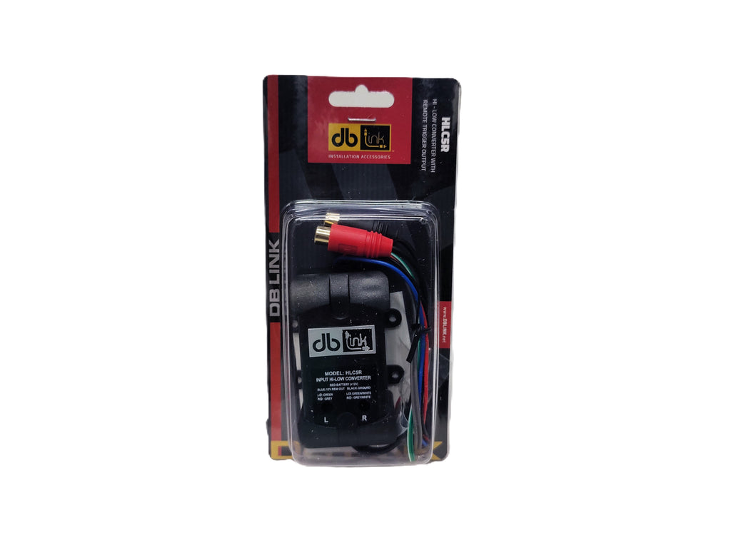 Convertidor De Alta A Baja Hi-low Db Link Hlc5r Con Salida De Disparo Remoto 2 Canales Rca 12 Volts Negro