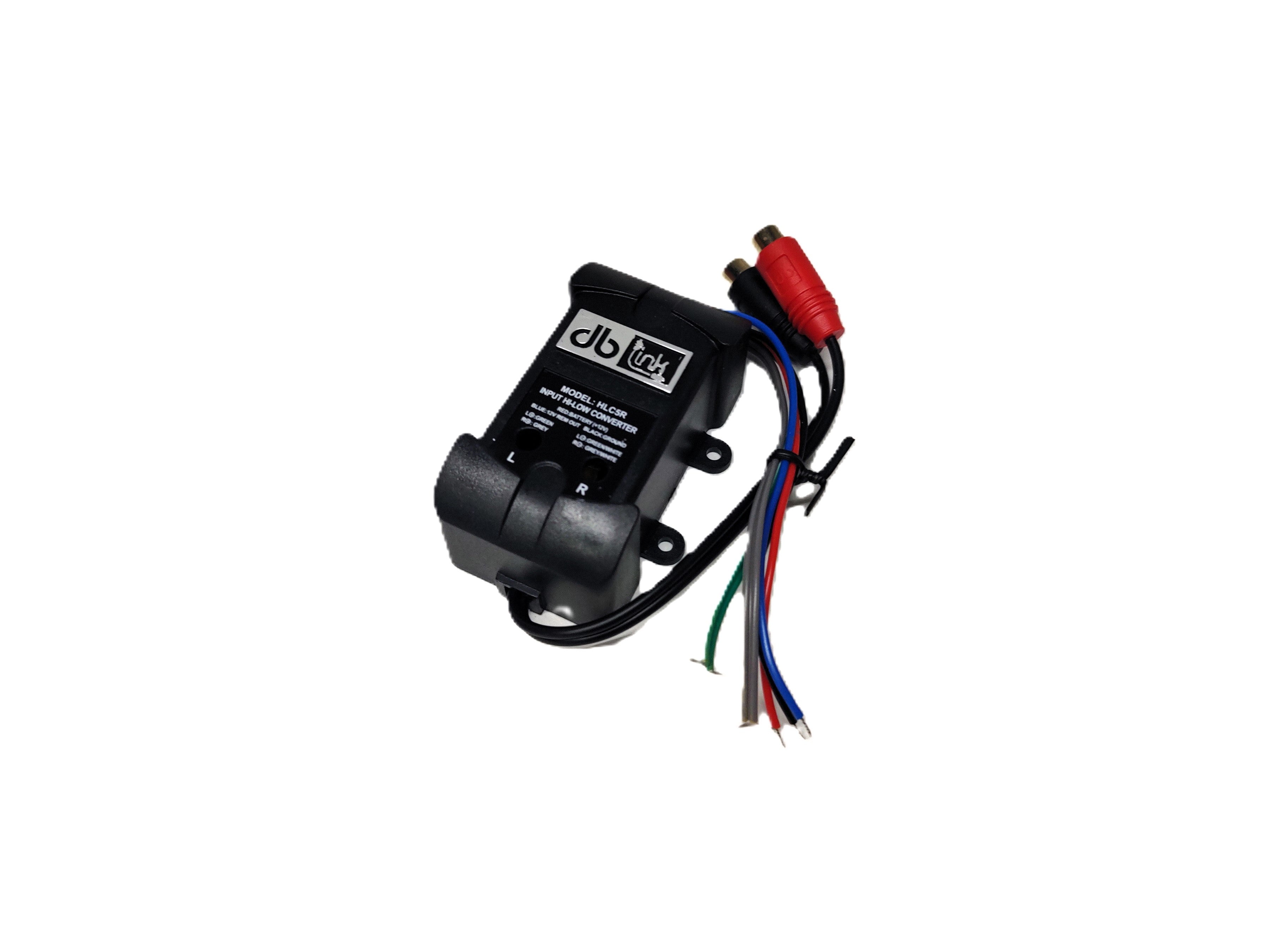 Convertidor De Alta A Baja Hi-low Db Link Hlc5r Con Salida De Disparo Remoto 2 Canales Rca 12 Volts Negro