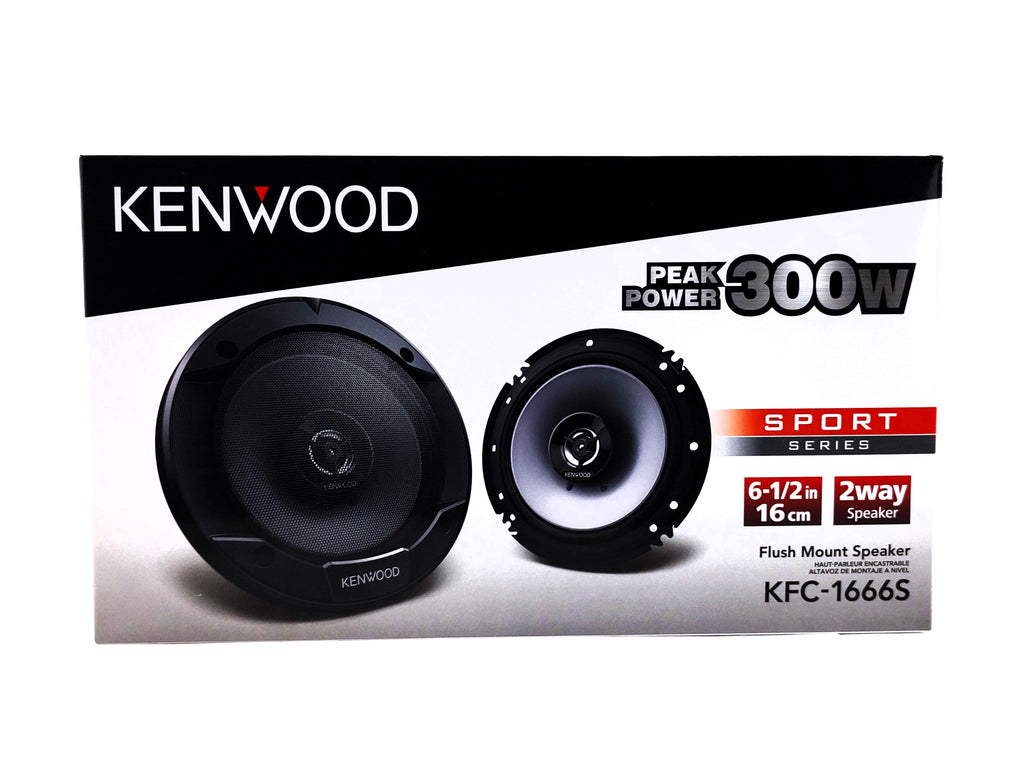 Bocinas Coaxiales 6.5 Pulgadas Kenwood Kfc-1666s 2 Vías 300w