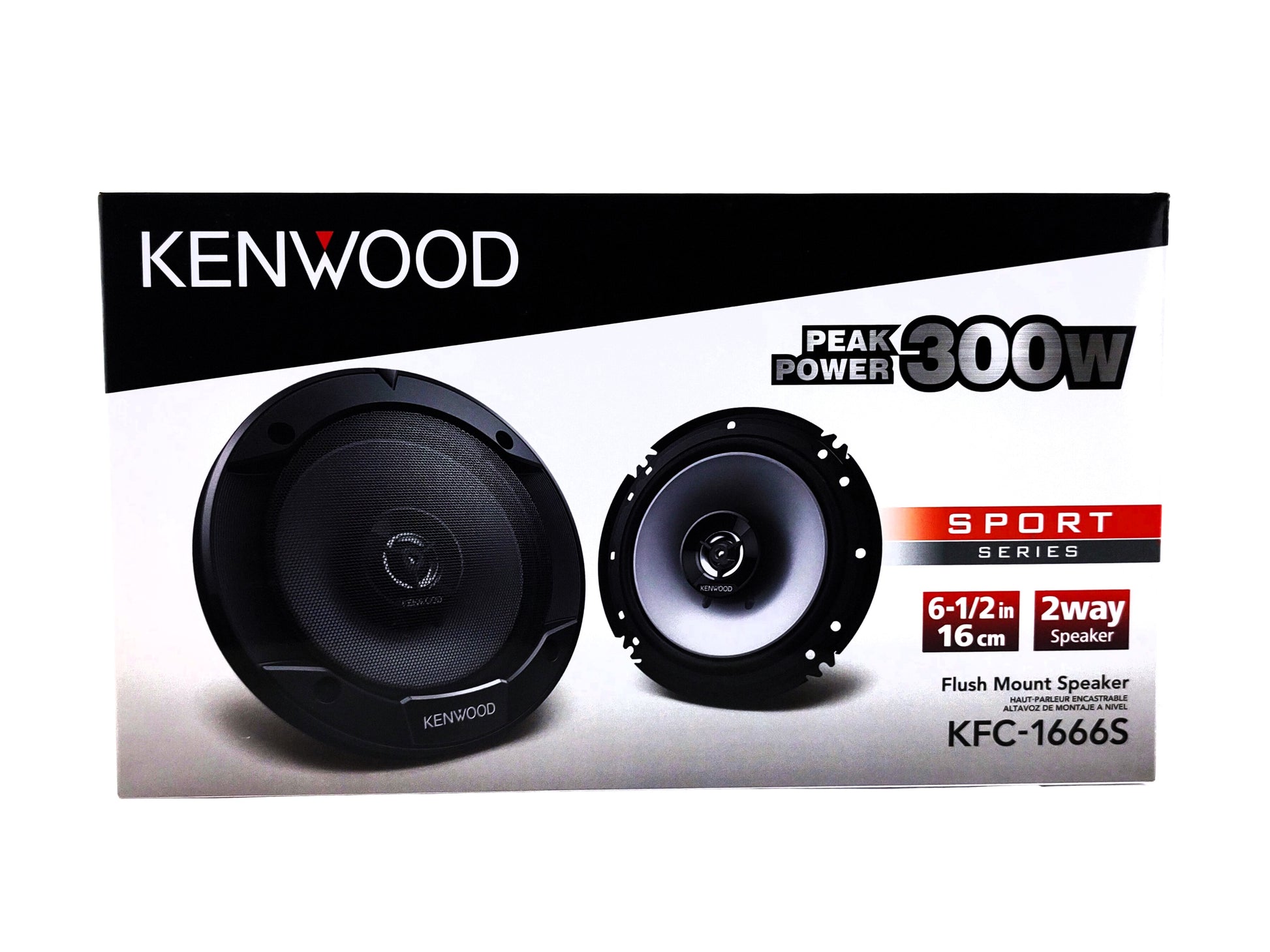 Bocinas Coaxiales 6.5 Pulgadas Kenwood Kfc-1666s 2 Vías 300w