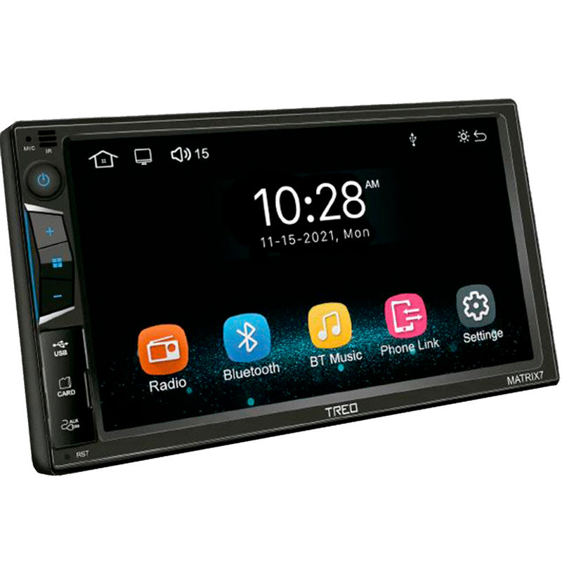 Autoestéreo TREO 2 DIN Car Play & Android Auto MP5, BT y Mirror Link – MATRIX7