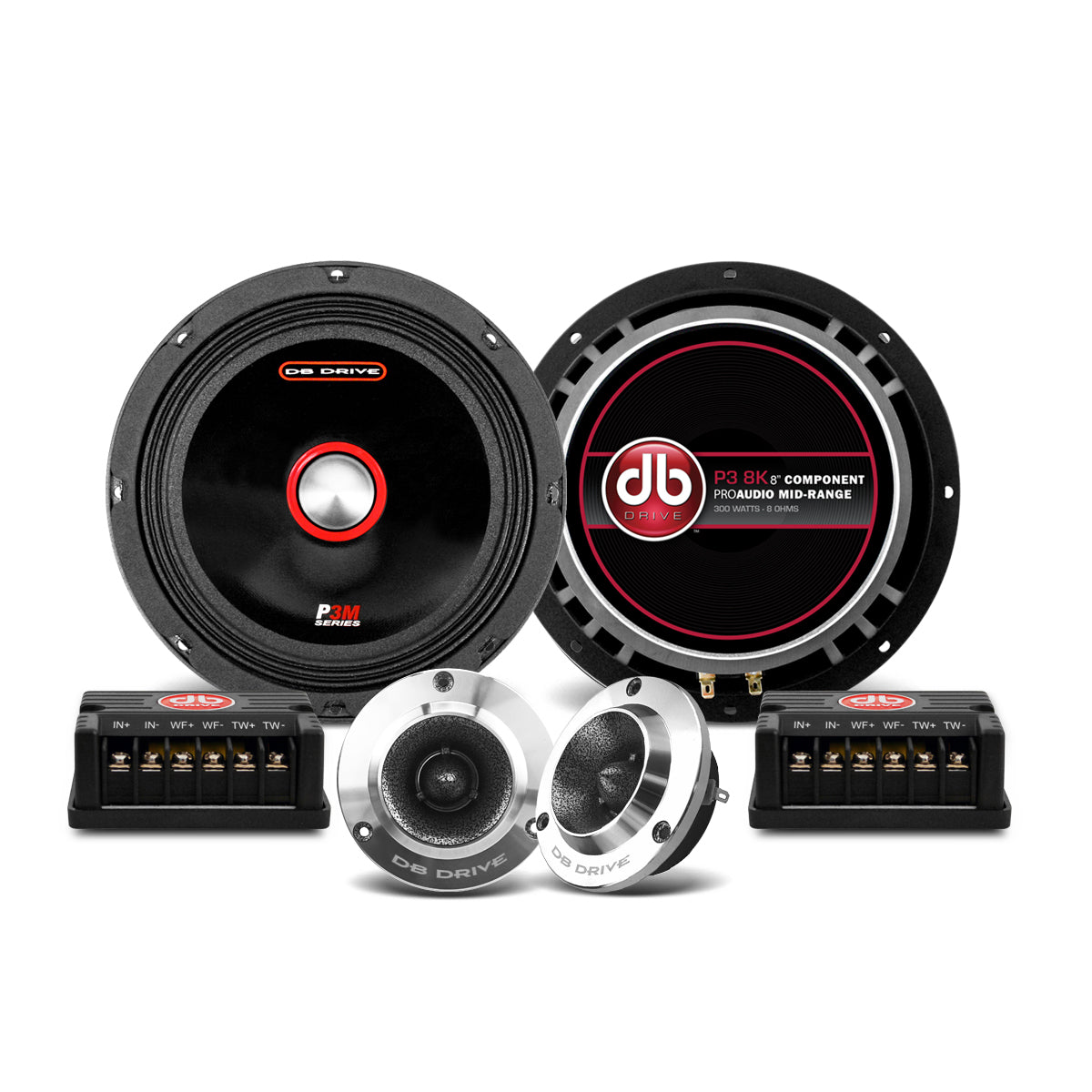 Set de Medios DB Drive P3 8K 175w RMS  8 Pulgadas 8 Ohms 2 Vías