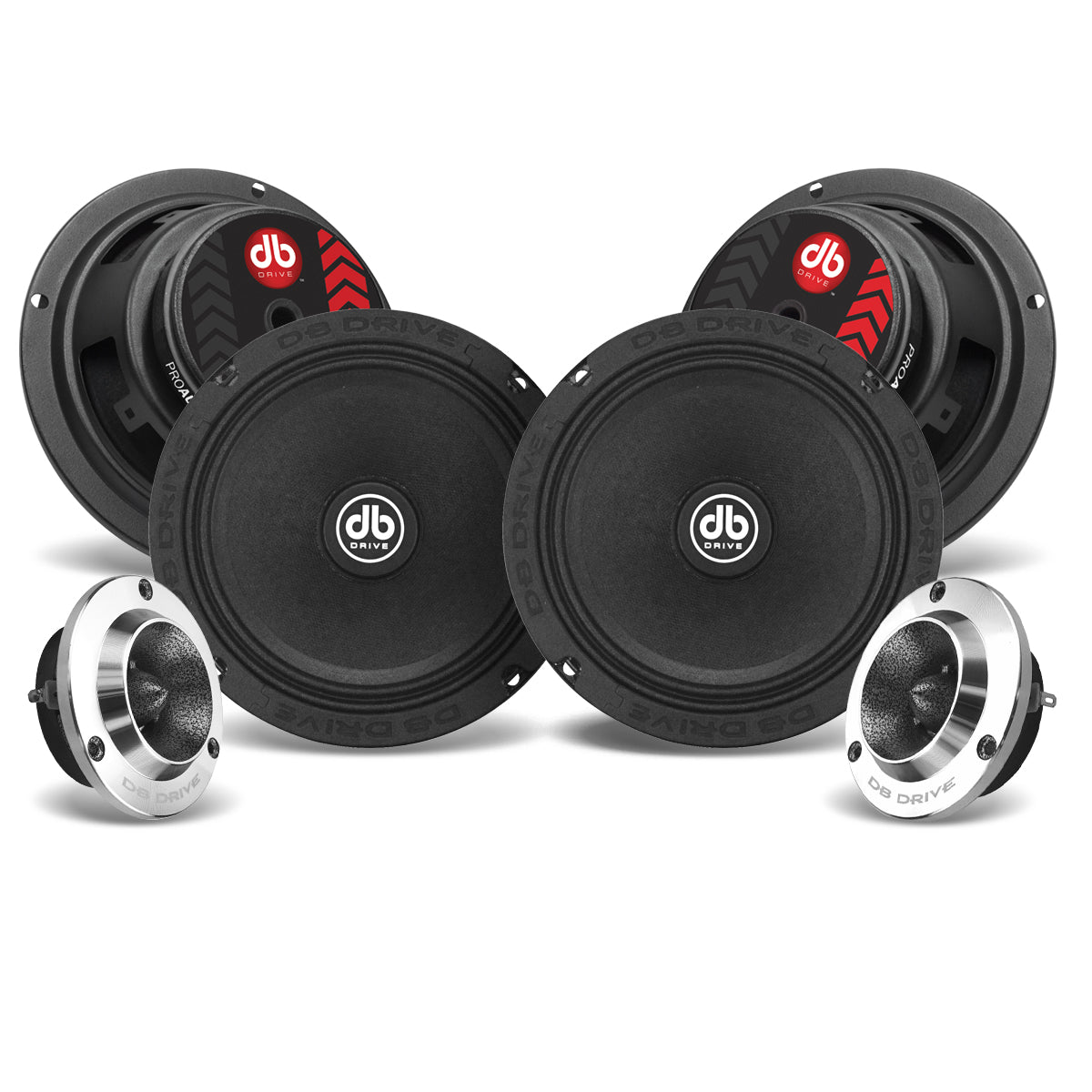 Set de Medios DB Drive PRO6K4M 125w RMS 6.5 Pulgadas 4 Ohms 2 Vías