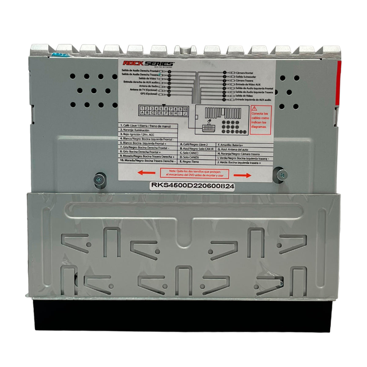 Autoestéreo ROCK SERIES 2 Din de 6.95" con DVD y Pantalla Touch LCD – RKS-4500D