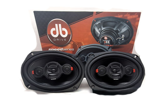 Bocinas Coaxiales DB Drive S69 125 Watts  RMS 6x9 Pulgadas 4 Vías