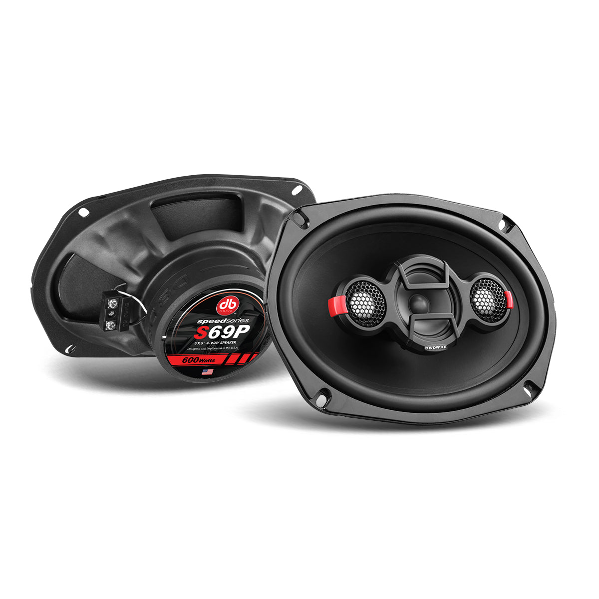 Bocinas Coaxiales DB Drive S69P 250W RMS 6x9 Pulgadas 4 Vías