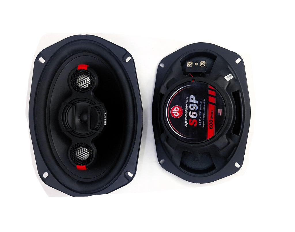Bocinas Coaxiales DB Drive S69P 250W RMS 6x9 Pulgadas 4 Vías
