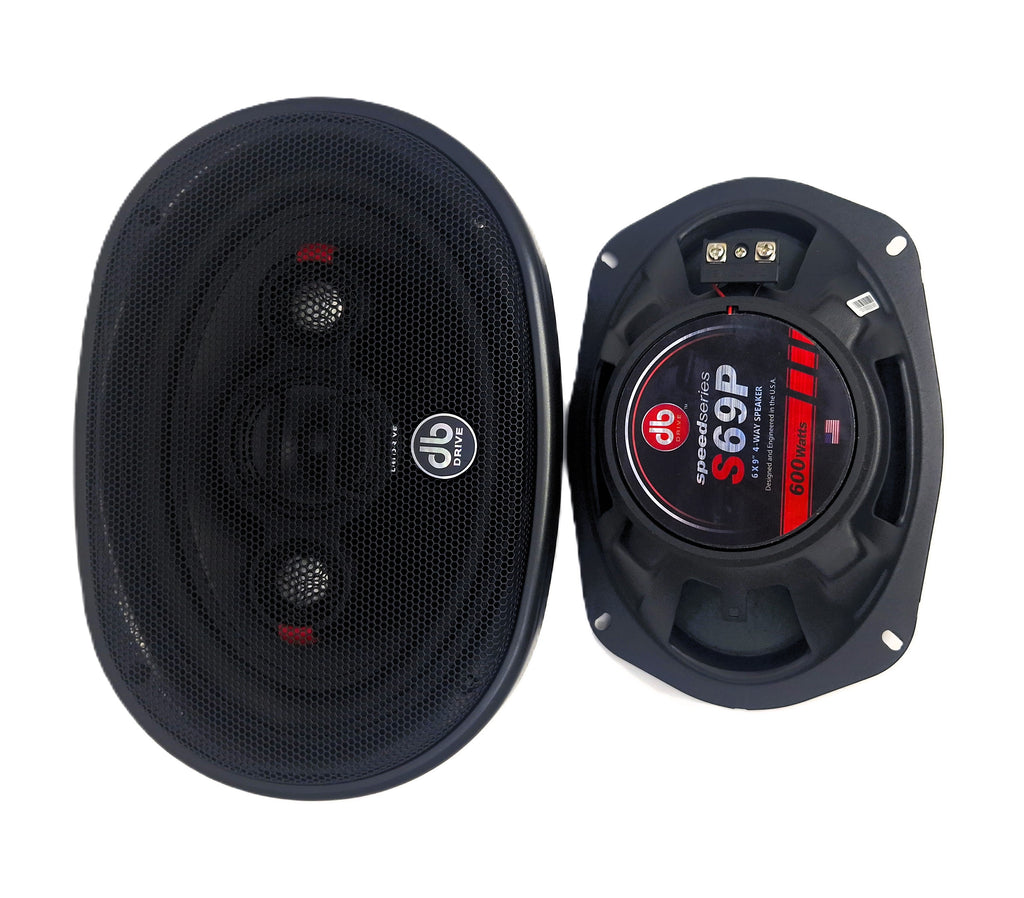 Bocinas Coaxiales DB Drive S69P 250W RMS 6x9 Pulgadas 4 Vías