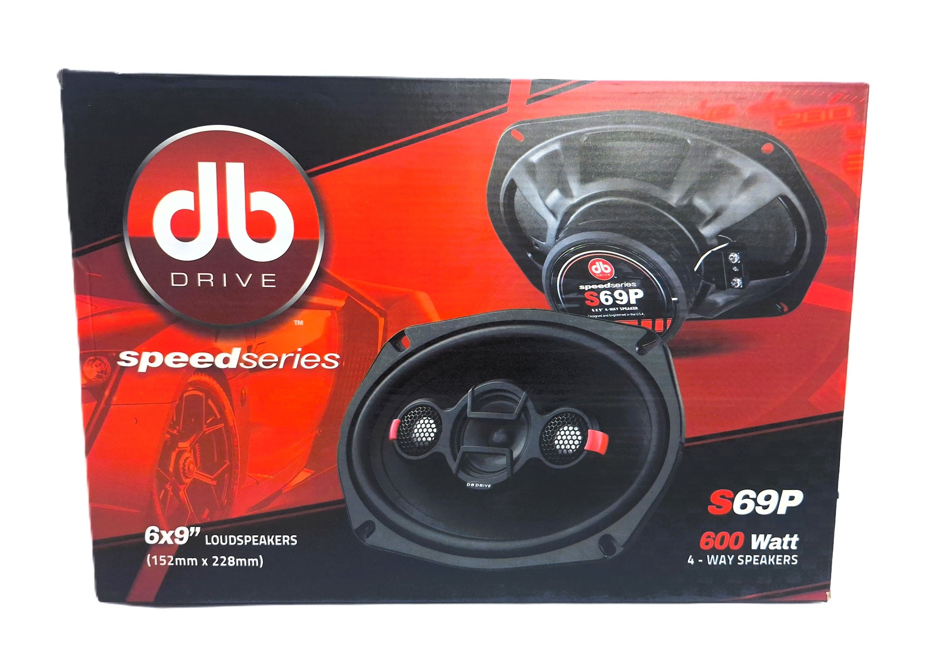 Bocinas Coaxiales DB Drive S69P 250W RMS 6x9 Pulgadas 4 Vías