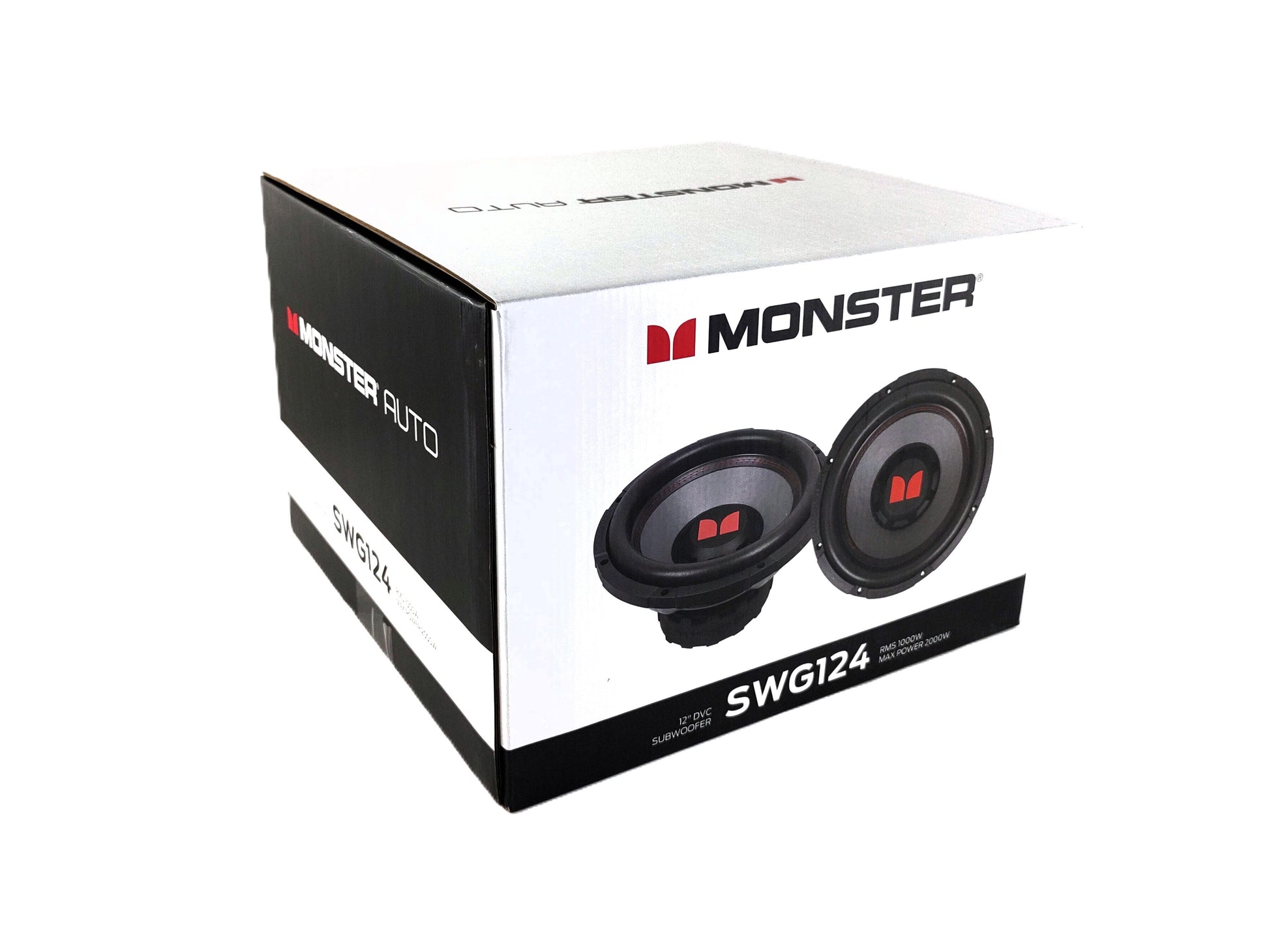 Subwoofer Monster Auto SWG124 1000w RMS 12 Pulgadas 4 + 4 Ohms - Doble Bobina / Pro Audio