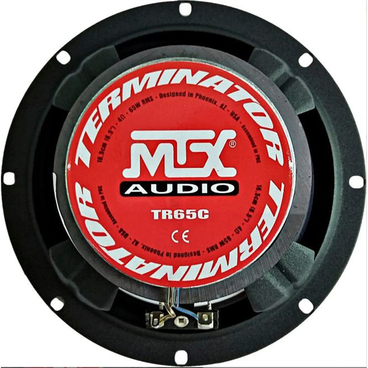 Bocina Coaxial MTX de 2 vías de 6.5" RMS/MAX:65W/260W – TR65C