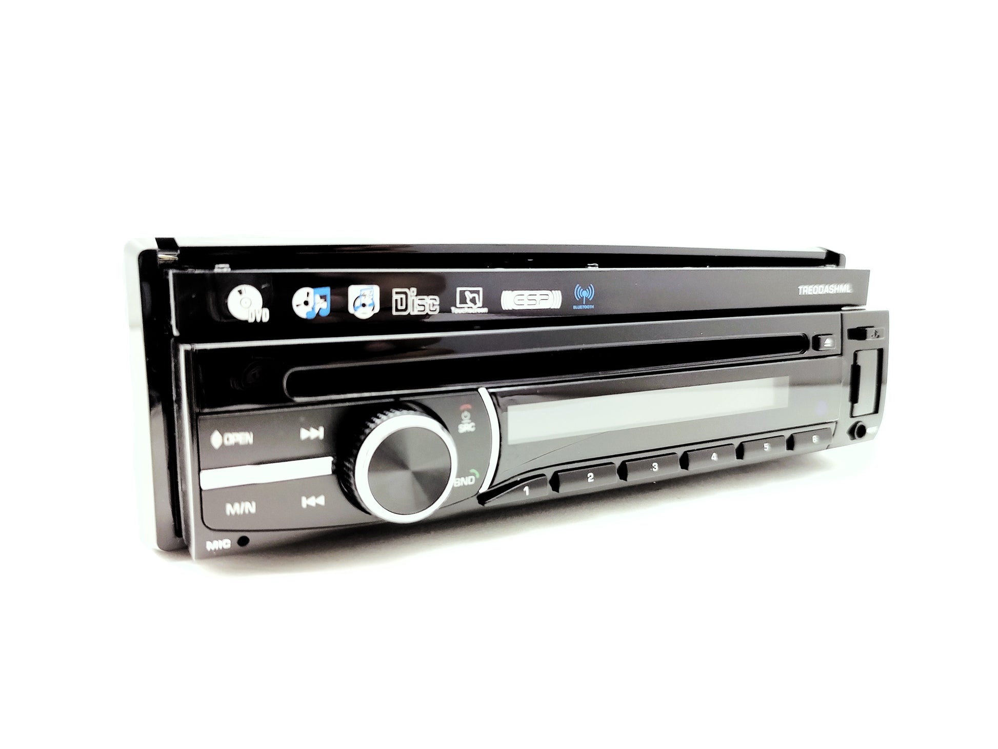 Autoestéreo 1 DIN pantalla motorizada de 7" 1 DIN con GPS/BT/Mirror Link – TREODASHML