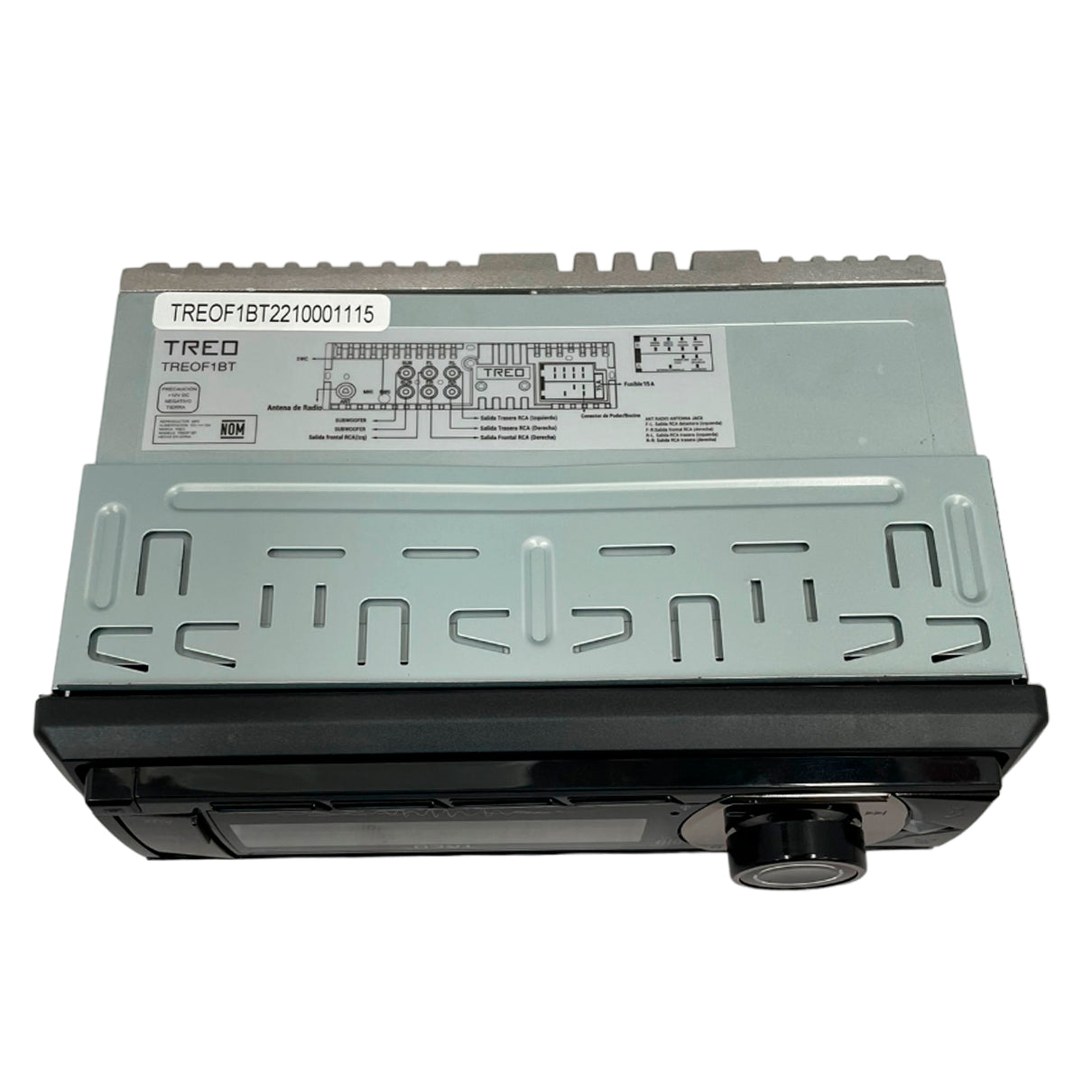Autoestéreo TREO 1 DIN, MP3 con APP, USB Y BT – TREOF1BT