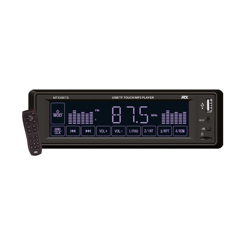 Autoestéreo MTX 1 DIN con Panel Touch, USB y Bluetooth – MTX390TS