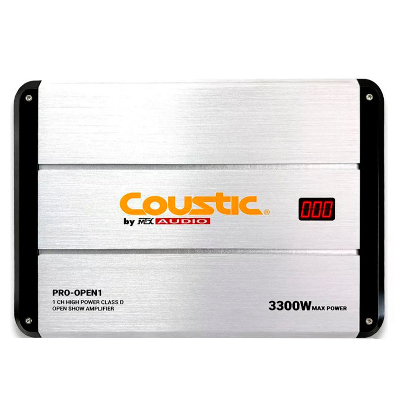 Amplificador COUSTIC 1CH CLASE D 1700W RMS-1Ohm 3300W MAX PRO-OPEN1