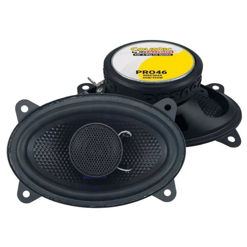 Bocinas Coaxiales COUSTIC de 2 vías de 4×6 – PRO46