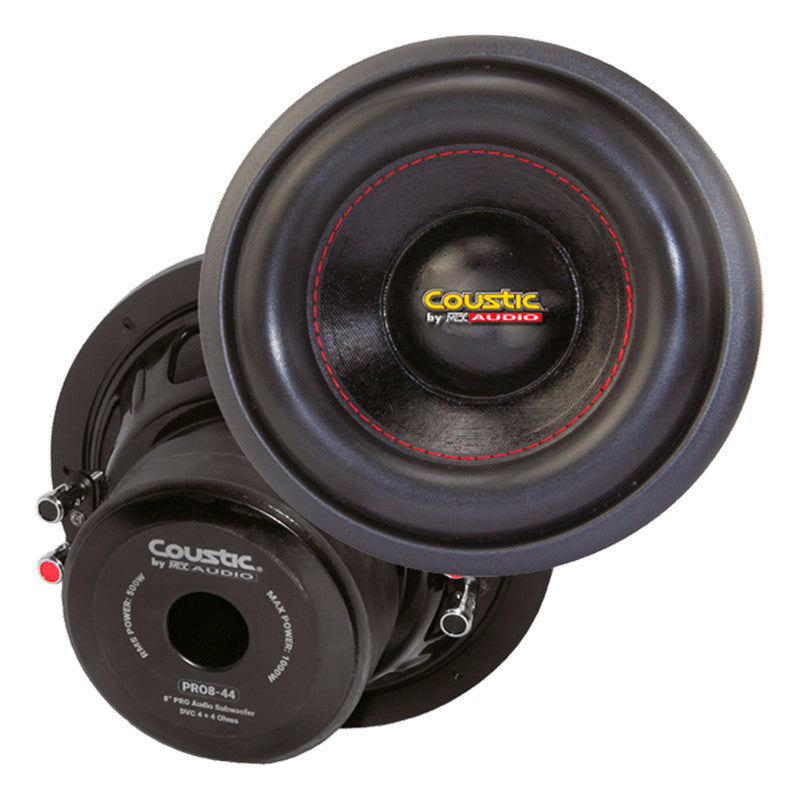 Subwoofer COUSTIC 8" DVC 500W RMS 4ohms - PRO8-44