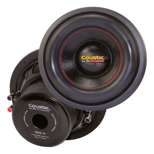 Subwoofer COUSTIC 8" DVC 500W RMS 4ohms - PRO8-44