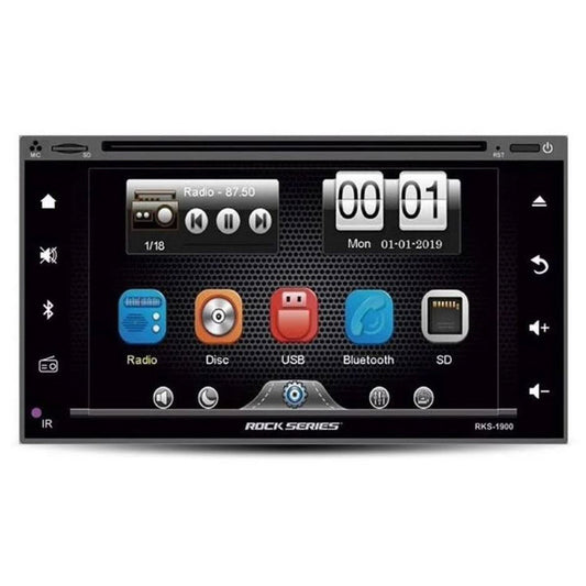 Autoestéreo ROCK SERIES 2 DIN 6.2" DVD con Bluetooth – RKS-1900