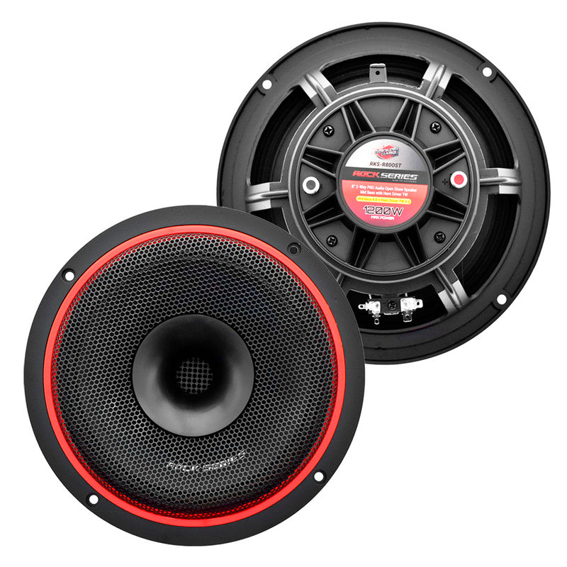 Medio Rango ROCK SERIES 8" C/DRIVER 600Wrms 1200W - RKS-R80OST