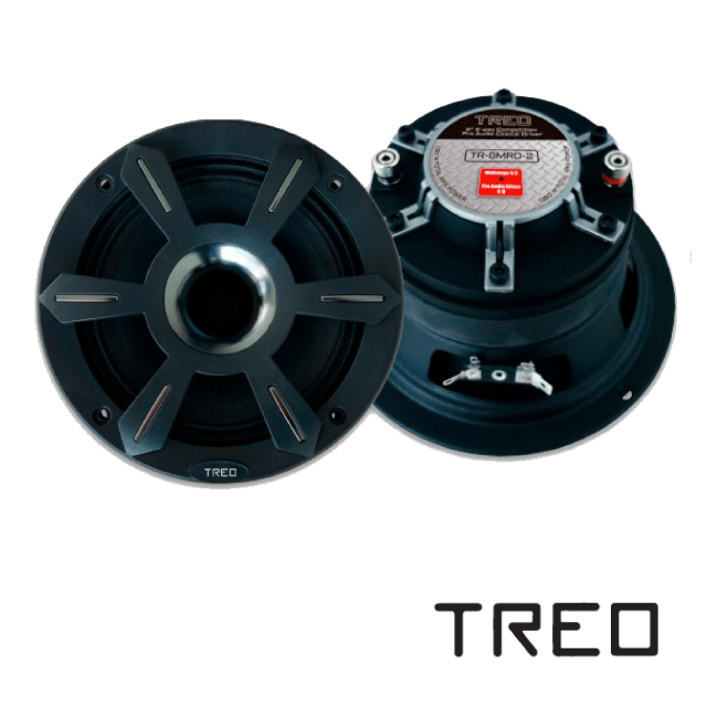 Medio Rango TREO con Driver 2 vías de 8" – 250W RMS/750W MAX. TR-8MRD-2