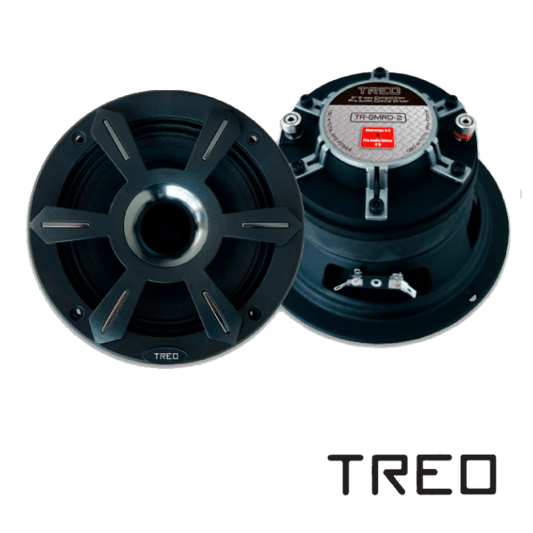 Medio Rango TREO con Driver 2 vías de 8" – 250W RMS/750W MAX. TR-8MRD-2