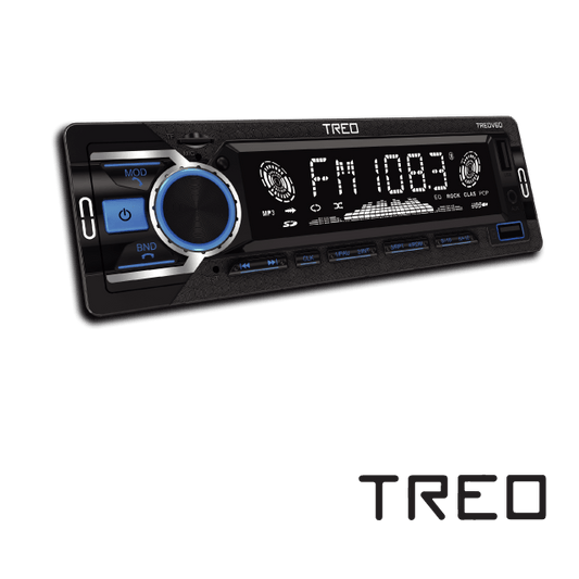 Autoestéreo TREO 1 DIN APP/MP3/USB/BT 6V RGB – TREOV6D